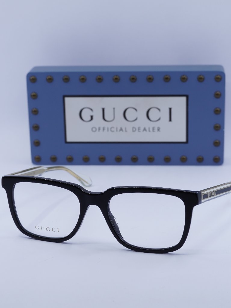 Gucci Gg0560o 005 Square Eyeglasses Black 55mm